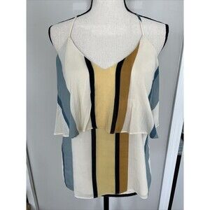 Amanda Uprichard Striped Cami Tank Size Small